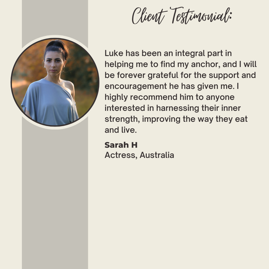 Original testimonial from Sarah H
