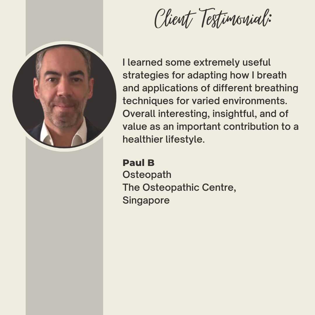 Original testimonial from Paul B