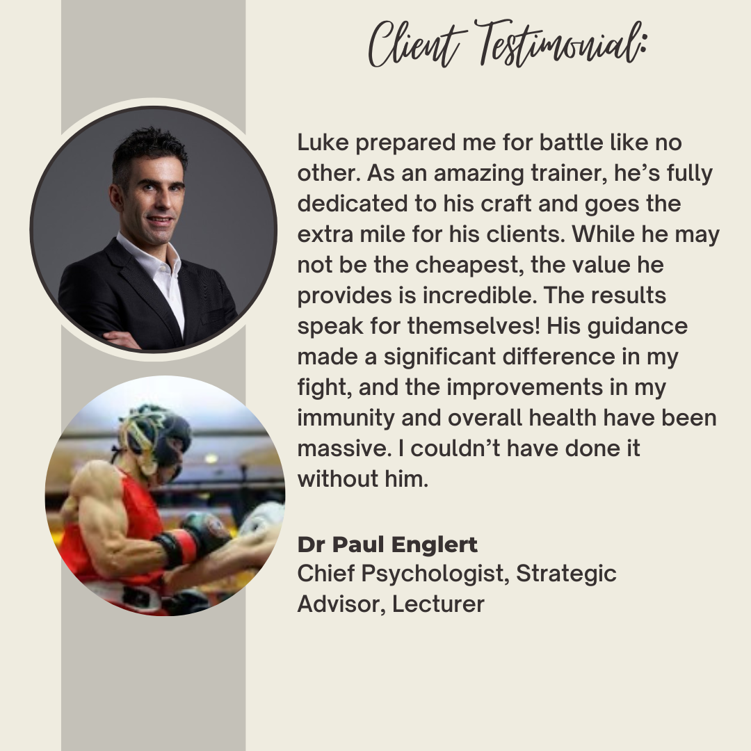 Original testimonial from Dr Paul Englert