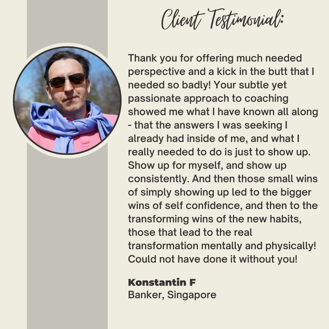 Original testimonial from Konstantin F