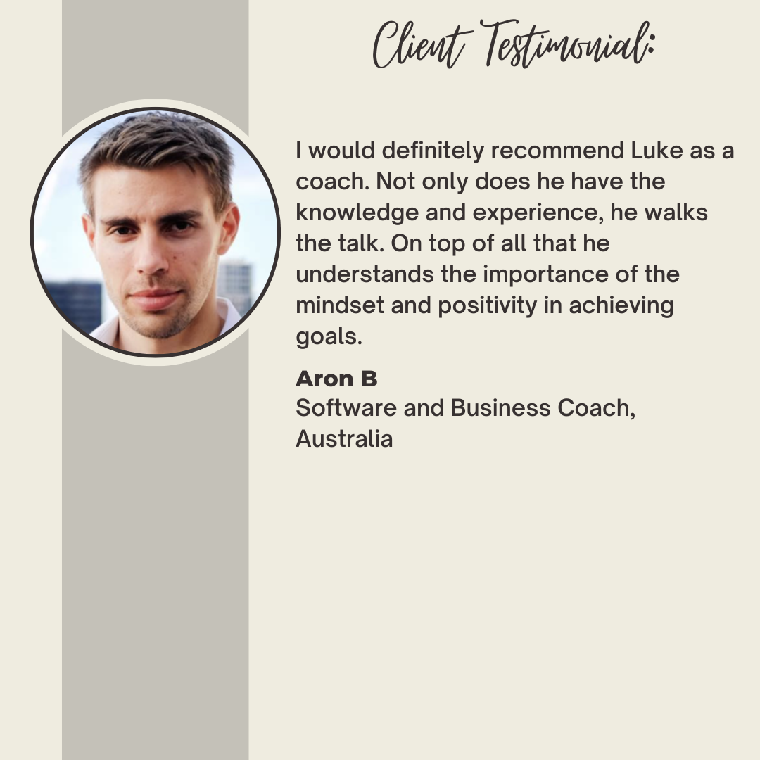 Original testimonial from Aron B