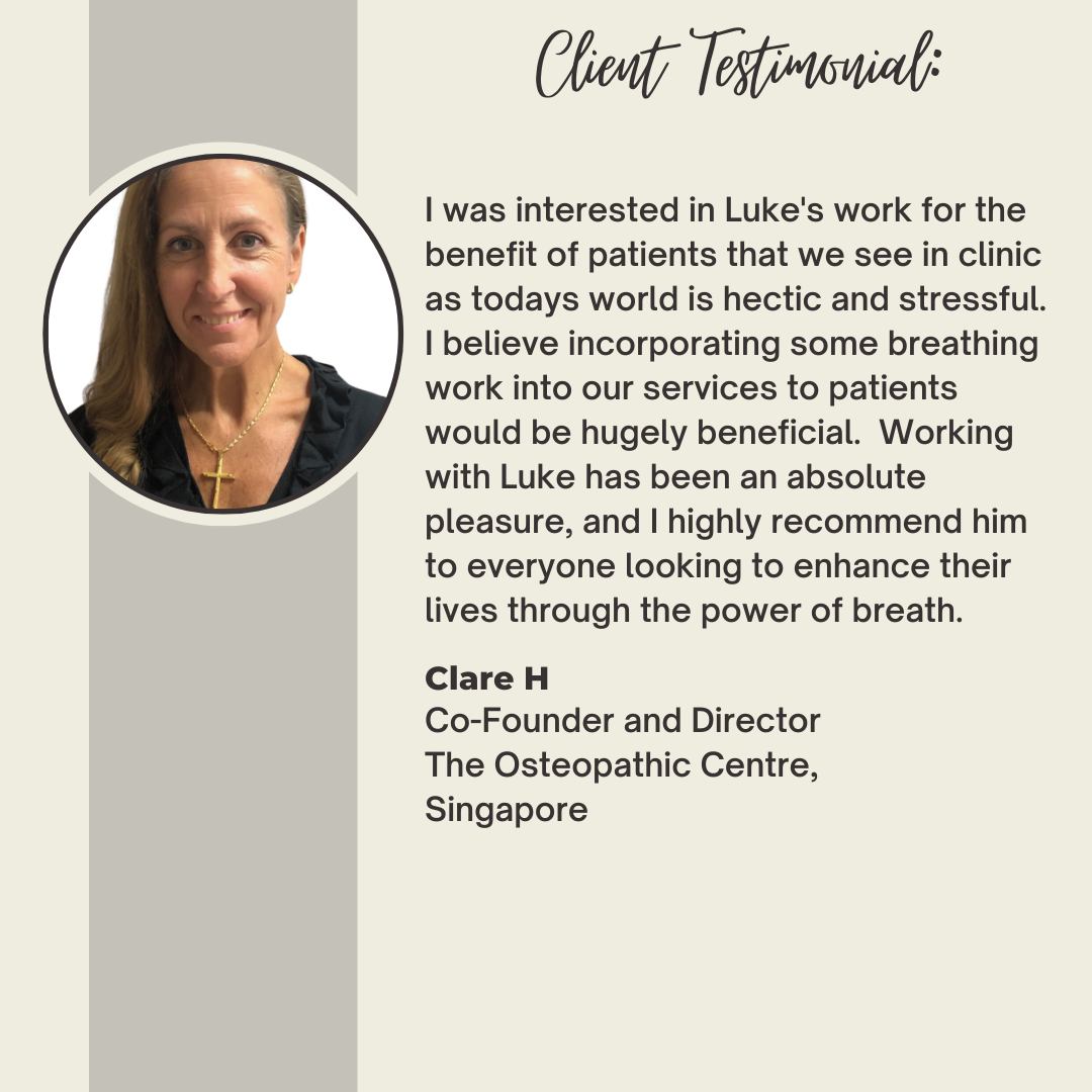 Original testimonial from Clare H