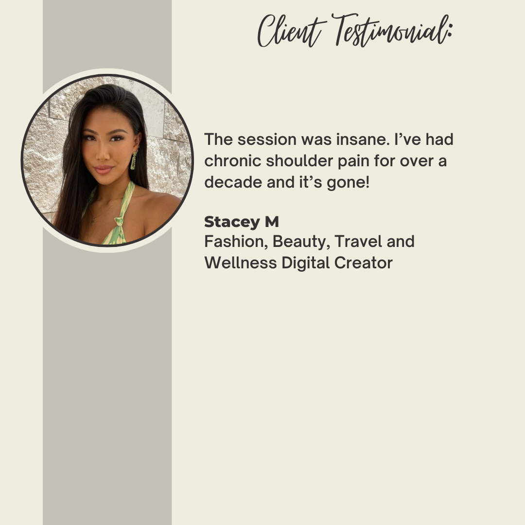 Original testimonial from Stacey M
