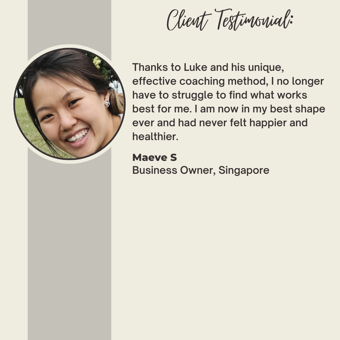 Original testimonial from Maeve S