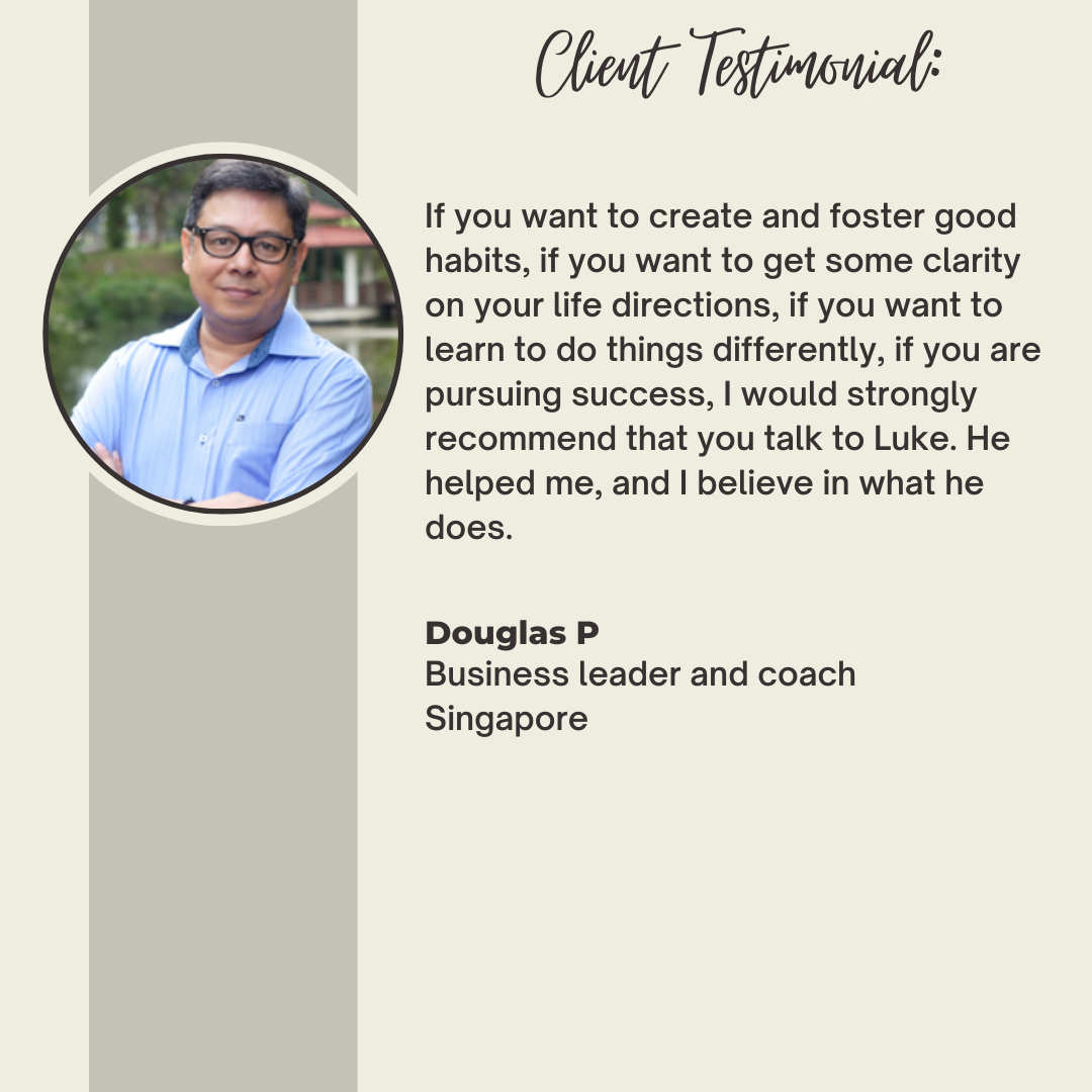 Original testimonial from Douglas P