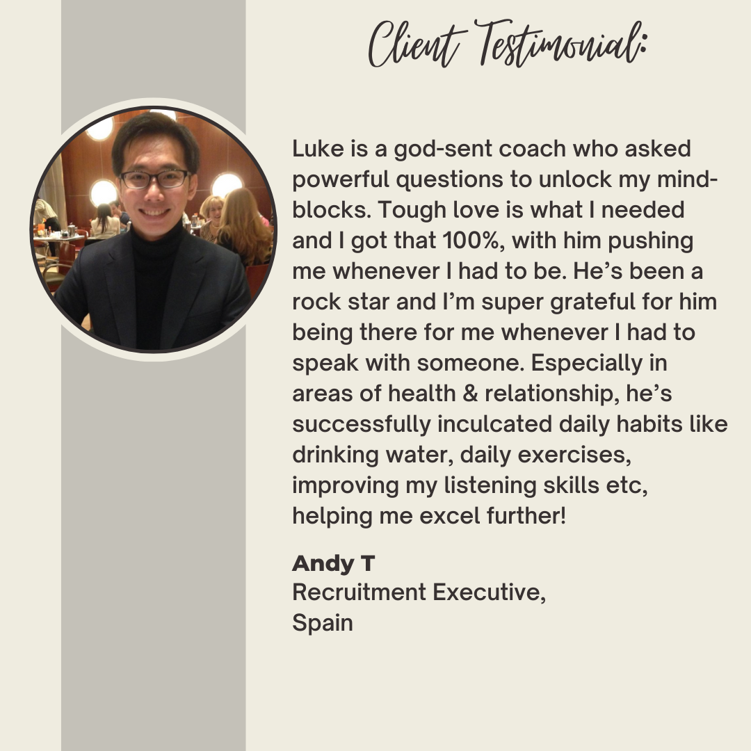 Original testimonial from Andy T
